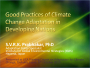 Best case example of adaptation for developing countries: A framework