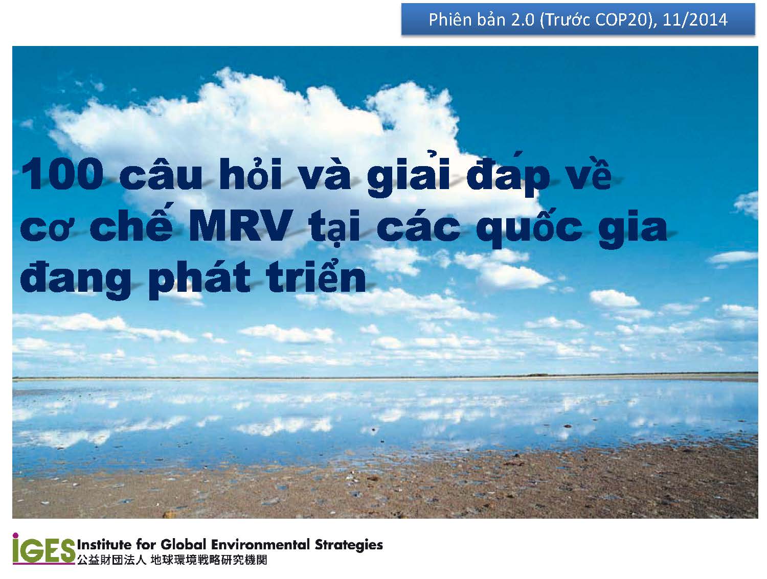100 câu hỏi và giải đáp về cơ chế MRV tại các quốc gia đang phát triển