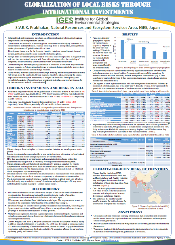 Globalization of local risks