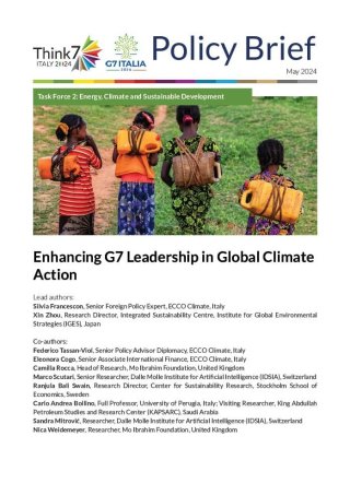 T7 Italy 2024 Task Force 2 Policy Brief: Enhancing G7 Leadership in Global Climate Action